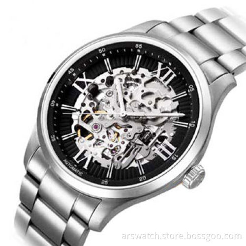 Vintage silver automatic watch for men